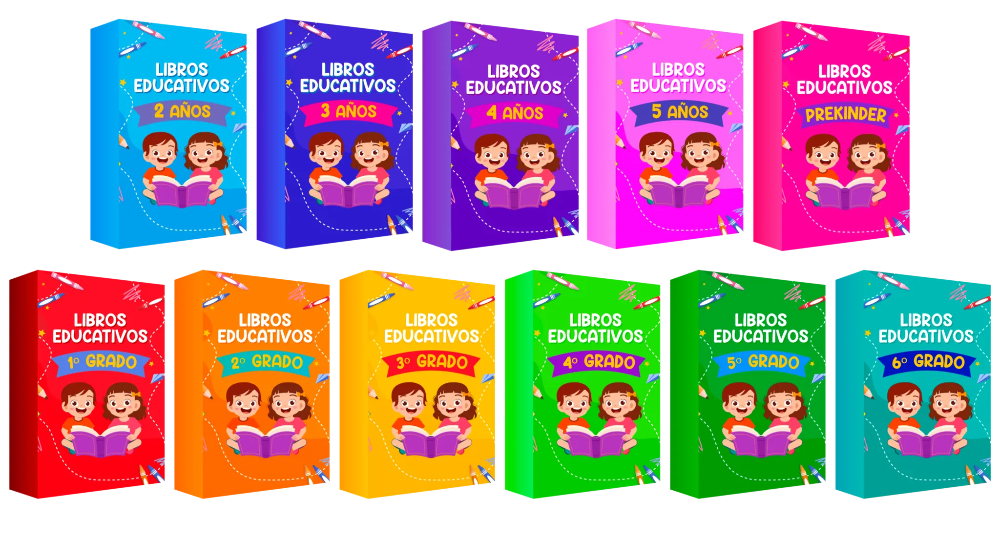 Pack educativo de libros 2024
