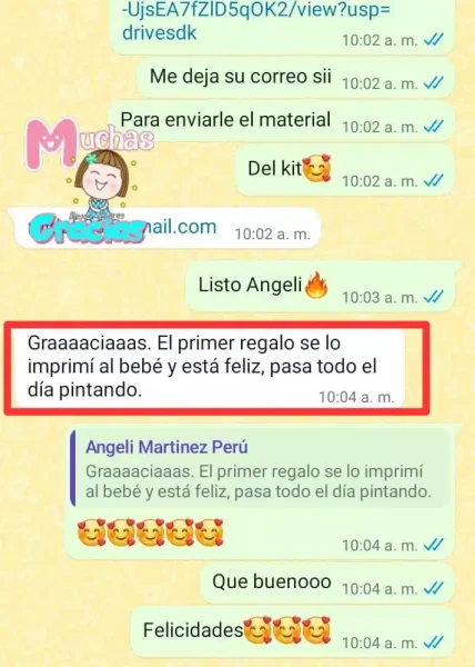 Testimonio de WhatsApp 1