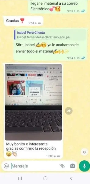 Testimonio de WhatsApp 2