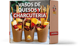 Clase especial Vasos de quesos y charcutería